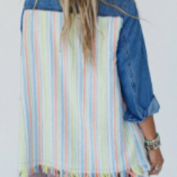 J.NNA Turning Tables Denim Jacket (size: M) - NWOT - Picture 2 of 9